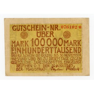 Bytom/Beuthen O.S., 100.000 marek 1923 (1041)