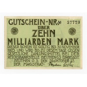 Bytom/Beuthen O.S., 10 miliardów marek 1923 (1043)