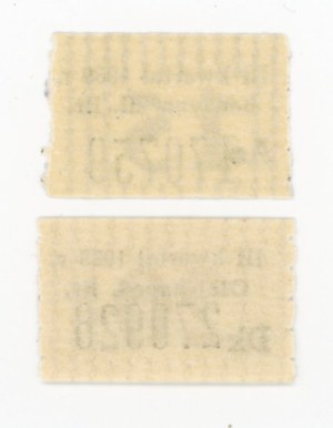 Talons of 15 liters of gasoline and 20 liters of oil, 1989. set of 2 pcs. (1049)