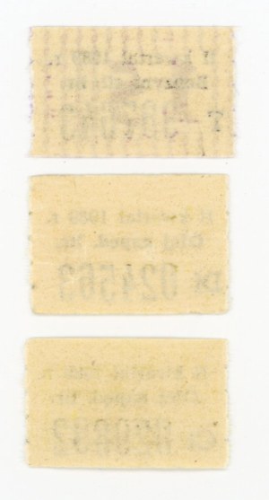 Talons 15 liters of gasoline, 20 and 50 liters of oil, 1989 Set of 3 pcs. (1101)