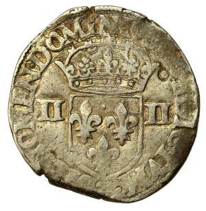 Henry III of Valois, 1/4 ecu, 1580 (678)