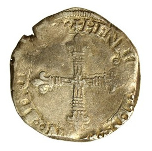 Henry III of Valois, 1/4 ecu 1585, Nantes (679)
