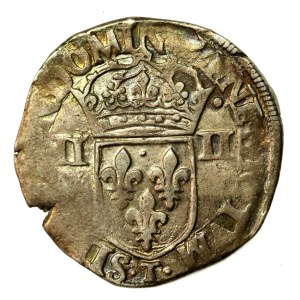 Henryk III Walezy, 1/4 ecu 1585, Nantes (679)
