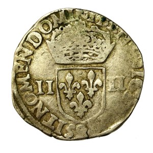 Henryk III Walezy, 1/4 ecu 1585, Rennes (680)