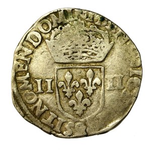 Henry III of Valois, 1/4 ecu 1585, Rennes (680)