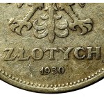 II RP, 5 złotych 1930 Nike. Rzadki rocznik (832)