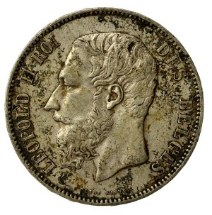 Belgium, Leopold II, 5 francs 1876 (157)