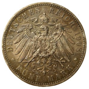 Niemcy, Bawaria, Otto I, 5 marek 1908 (164)