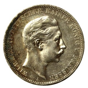 Germany, Prussia, Wilhelm II, 3 marks 1908 (169)