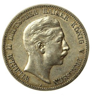 Germany, Prussia, Wilhelm II, 5 marks 1907 (171)
