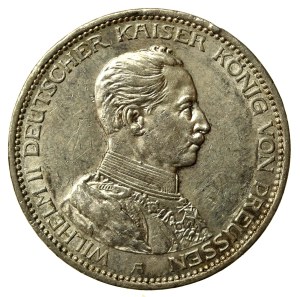 Germany, Prussia, Wilhelm II, 3 marks 1914 (172)