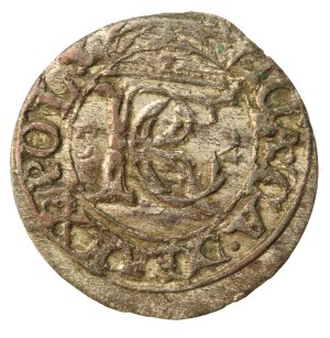 Jan II Kazimierz, Szeląg 1652 Wilno, data po bokach monogramu (925)