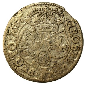 Jan II Kazimierz, Szóstak 1666, Kraków, AT (965)