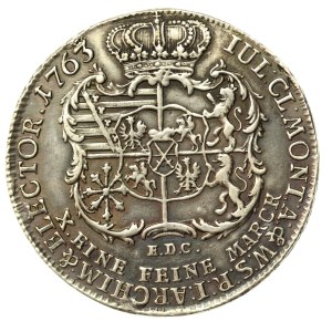 Polska/Saksonia, Fryderyk Krystian, Talar 1763 IFôF, S, Lipsk (985)