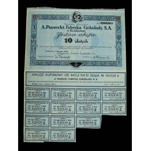 Fabryka Czekolady A. Piasecki S.A., 10 zł 1925 (996)