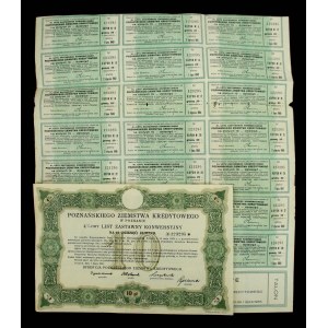 Poznańskie Ziemstwo Kredytowe, 4 % list zastawny konwersyjny, 10 zł 1925 (997)