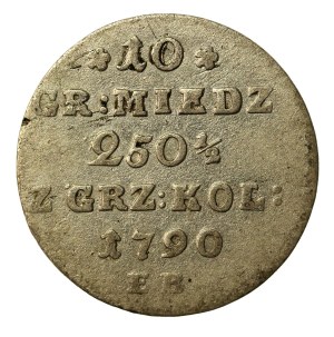 Stanisław August Poniatowski, 10 groszy 1790 EB, Warszawa (772)