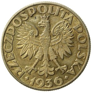 II RP, 5 gold 1936 Sailing ship (774)