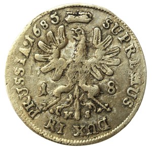 Niemcy, Brandenburgia-Prusy, Fryderyk Wilhelm, ort 1685 HS, Królewiec (786)
