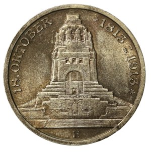 Germany, Saxony, 3 marks 1913, 100th anniversary of the Battle of Leipzig (787)