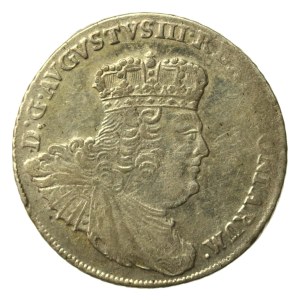 August III Sas, dwuzłotówka (8 groszy) 1753 EC, Lipsk (788)
