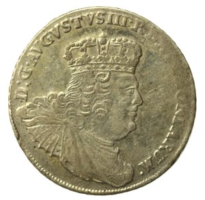 August III Saxon, two-zloty (8 pennies) 1753 EC, Leipzig (788)