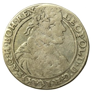 Śląsk, Leopold I, 15 krajcarów 1664, Wrocław SH. Rzadszy (791)
