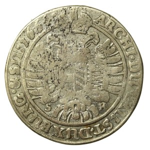 Śląsk, Leopold I, 15 krajcarów 1664, Wrocław SH. Rzadszy (791)