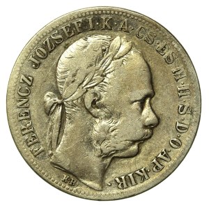 Hungary, Franz Joseph I, 1 forint 1884 (792)