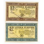 57 Class Lottery, Krakow 1949, class I - IV. Total of 4 pcs. (1111)