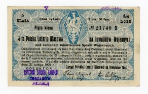 4th Class Lottery for War Invalids, Chrzanow 1919 (1116)