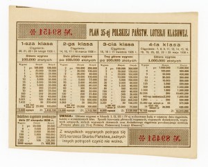 35 Class Lottery, Poznań 1936 (1121)