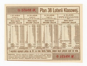 38 Class Lottery, Poznań 1937 (1122)