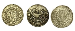 John Olbracht et al. Half-penny set. Total of 3 pieces (846)