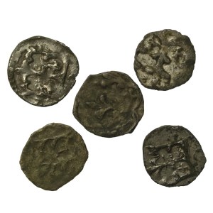 Ladislaus Jagiello, a set of denarii. Total of 5 pieces (847)