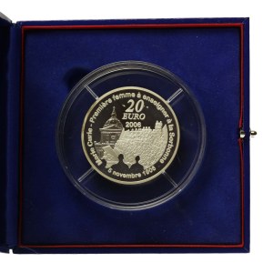 Francja, 20 euro 2006, Maria Skłodowska-Curie rocznica śmierci, 5 oz (865)