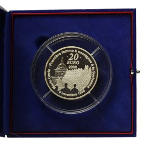 France, 20 euro 2006, Marie Skłodowska-Curie death anniversary, 5 oz (865)