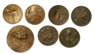 Poland, tokens converted from Russian kopecks. Set of 7 pcs. (806)