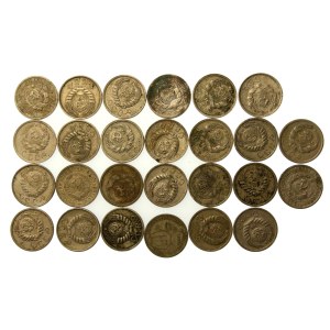 Rosja, ZSRR, zestaw 15 kopiejek 1933-1943. Razem 26 szt. (813)