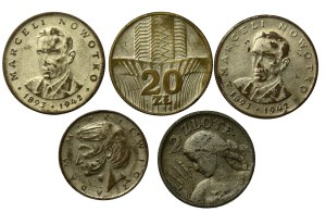 Second Republic/PRC, a set of counterfeit coins from the era. 5 pieces total. (815)