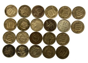 Russia, USSR, set of 10 kopecks 1929-1940. total 22 pieces. (825)