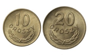 PRL, zestaw 10 i 20 groszy 1949. Razem 2 szt. (871)