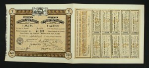 Akcyjne Warszawskich Dróg Żelaznych Dojazdowych, 320 zł, Emisja II (179)