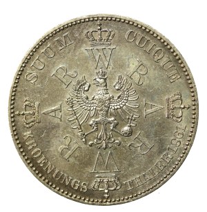 Niemcy, Prusy, Wilhelm i Augusta, talar koronacyjny 1861 A, Berlin, UNC (253)