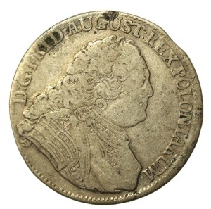 August III, 1/3 thaler 1756 FWÔF, Dresden. Rare denomination (259)