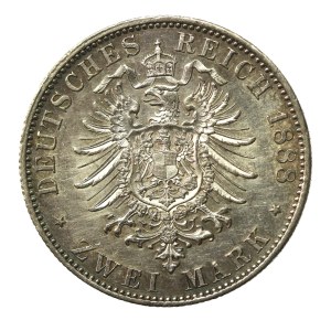Niemcy, Prusy, Fryderyk III, 2 marki 1888 (262)