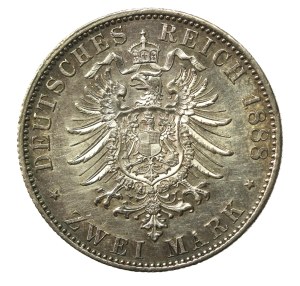 Germany, Prussia, Frederick III, 2 marks 1888 (262)