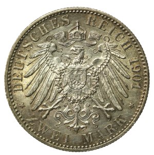 Germany, Prussia, 2 marks 1901 - 200 years of the Kingdom of Prussia (263)
