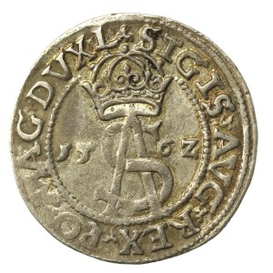 Zygmunt II August, Trojak 1562, Wilno. Wielki krążek (267)