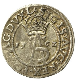 Sigismund II Augustus, Trojak 1562, Vilnius. Great disc (267)